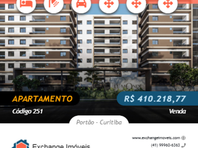 #251 - Apartamento para Venda em Curitiba - PR - 1