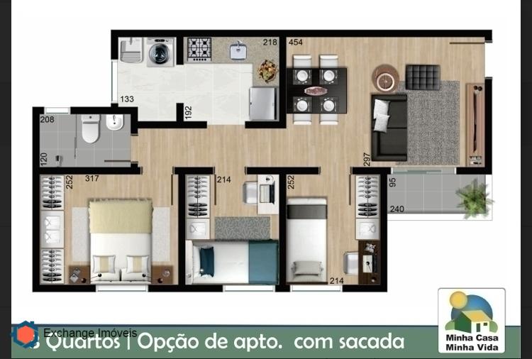 Apartamento à venda com 3 quartos, 60m² - Foto 12