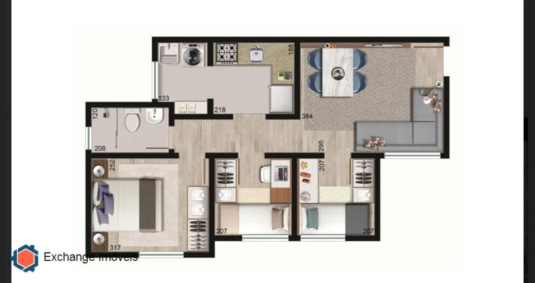 Apartamento à venda com 3 quartos, 54m² - Foto 5