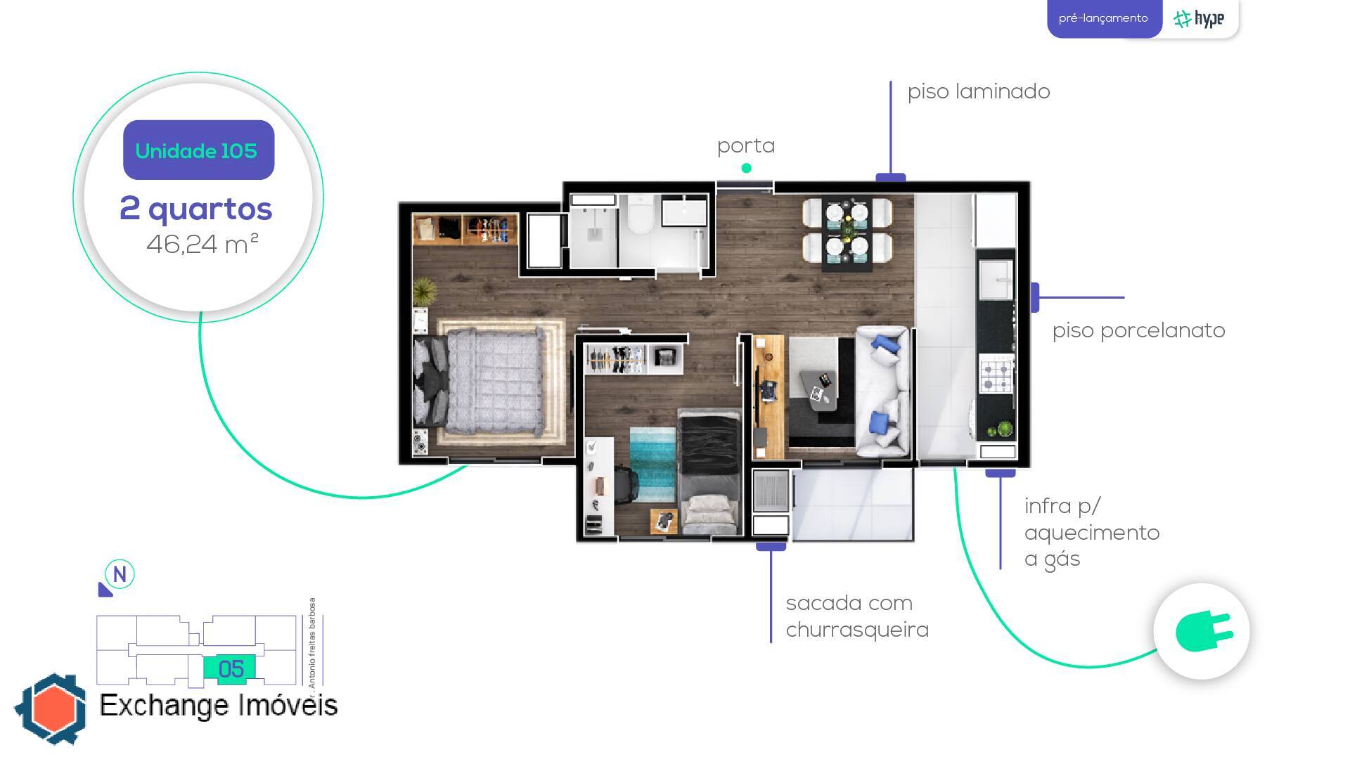 Apartamento à venda com 2 quartos, 48m² - Foto 27