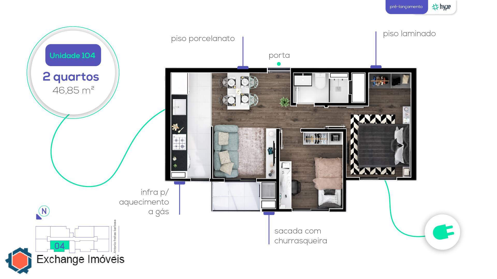 Apartamento à venda com 2 quartos, 48m² - Foto 28