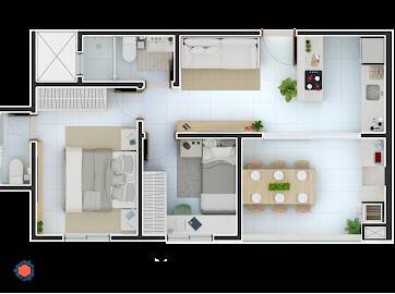 Apartamento à venda com 2 quartos, 48m² - Foto 42