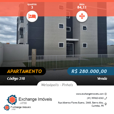 Apartamento à venda com 3 quartos, 84m² - Foto 1