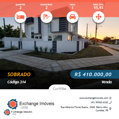 Sobrado à venda com 2 quartos, 55m² - Foto 1