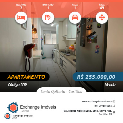 Apartamento à venda com 2 quartos, 49m² - Foto 1