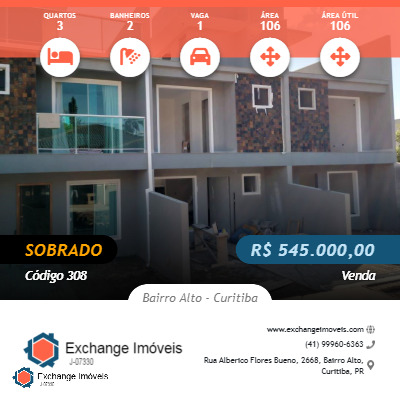 Sobrado à venda com 3 quartos, 106m² - Foto 1