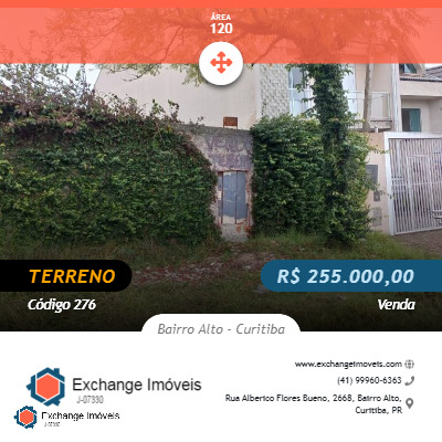 Terreno à venda, 120m² - Foto 1