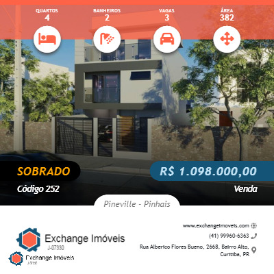 Sobrado à venda com 4 quartos, 382m² - Foto 1