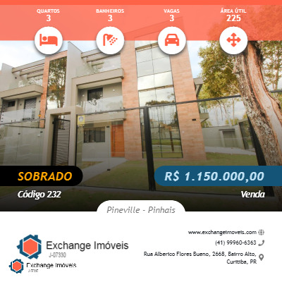 Sobrado à venda com 3 quartos, 225m² - Foto 1