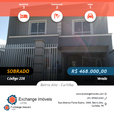 Sobrado à venda com 3 quartos - Foto 1