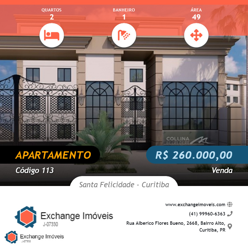 Apartamento à venda com 2 quartos, 49m² - Foto 1