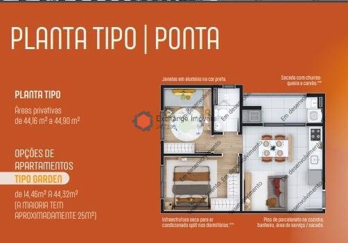 Apartamento à venda com 2 quartos, 44m² - Foto 4