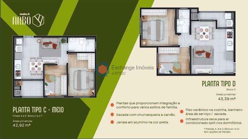 Apartamento à venda com 2 quartos, 41m² - Foto 4